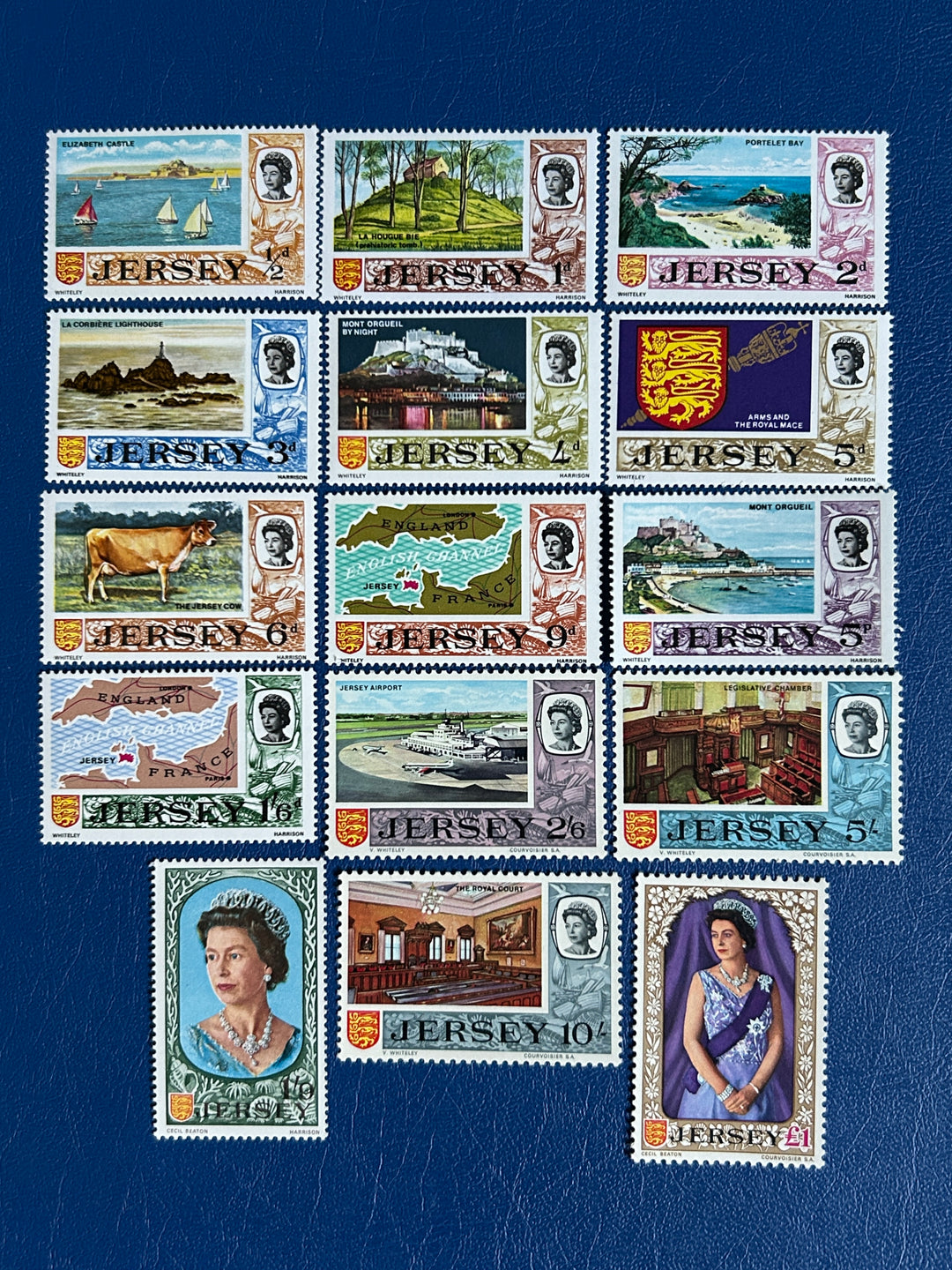 Jersey Sc 7-21 Views 1969 MNH/MLH (5 highest values mlh)