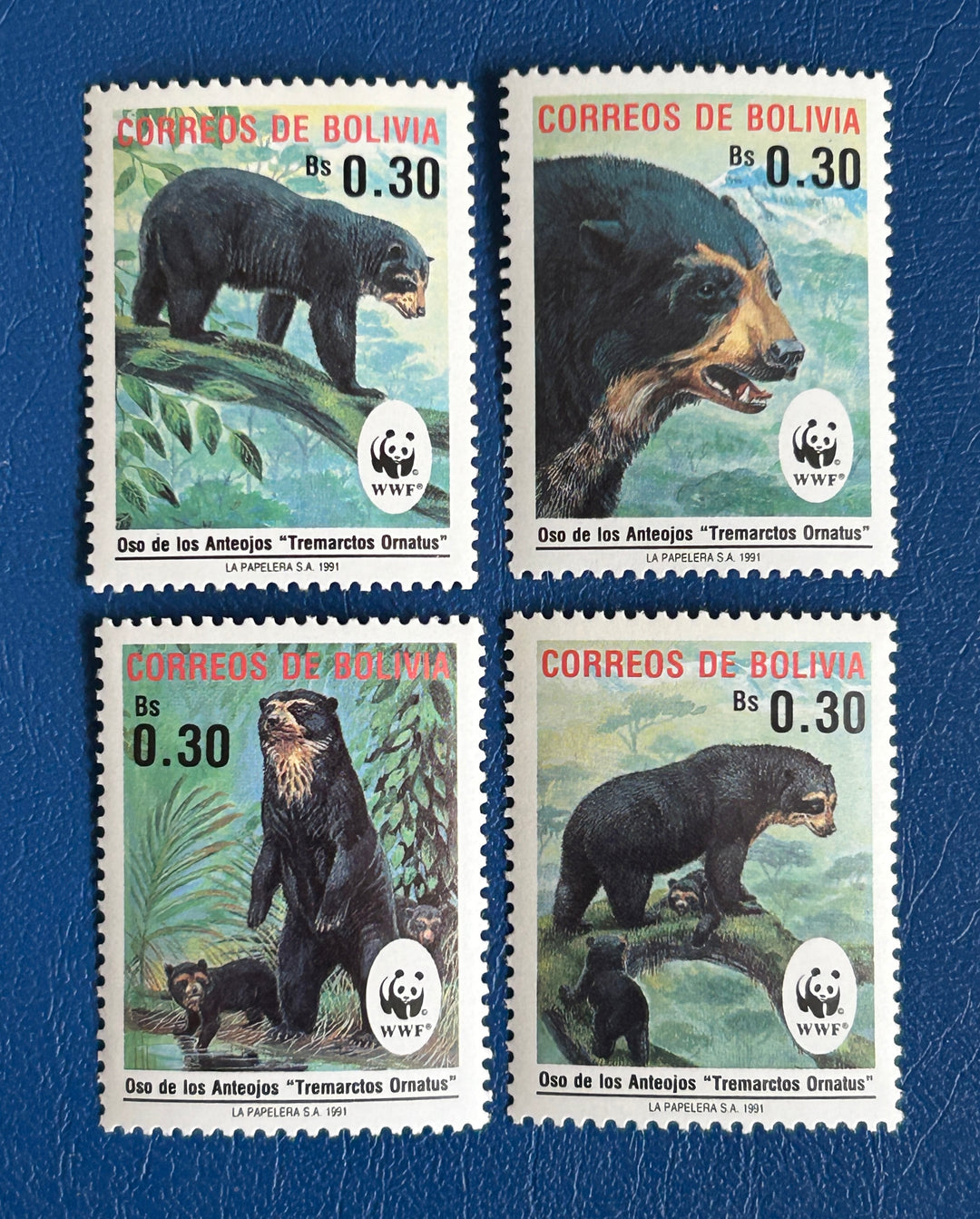 Bolivia - 1991 - Spectacled Bear (fauna) - MNH**