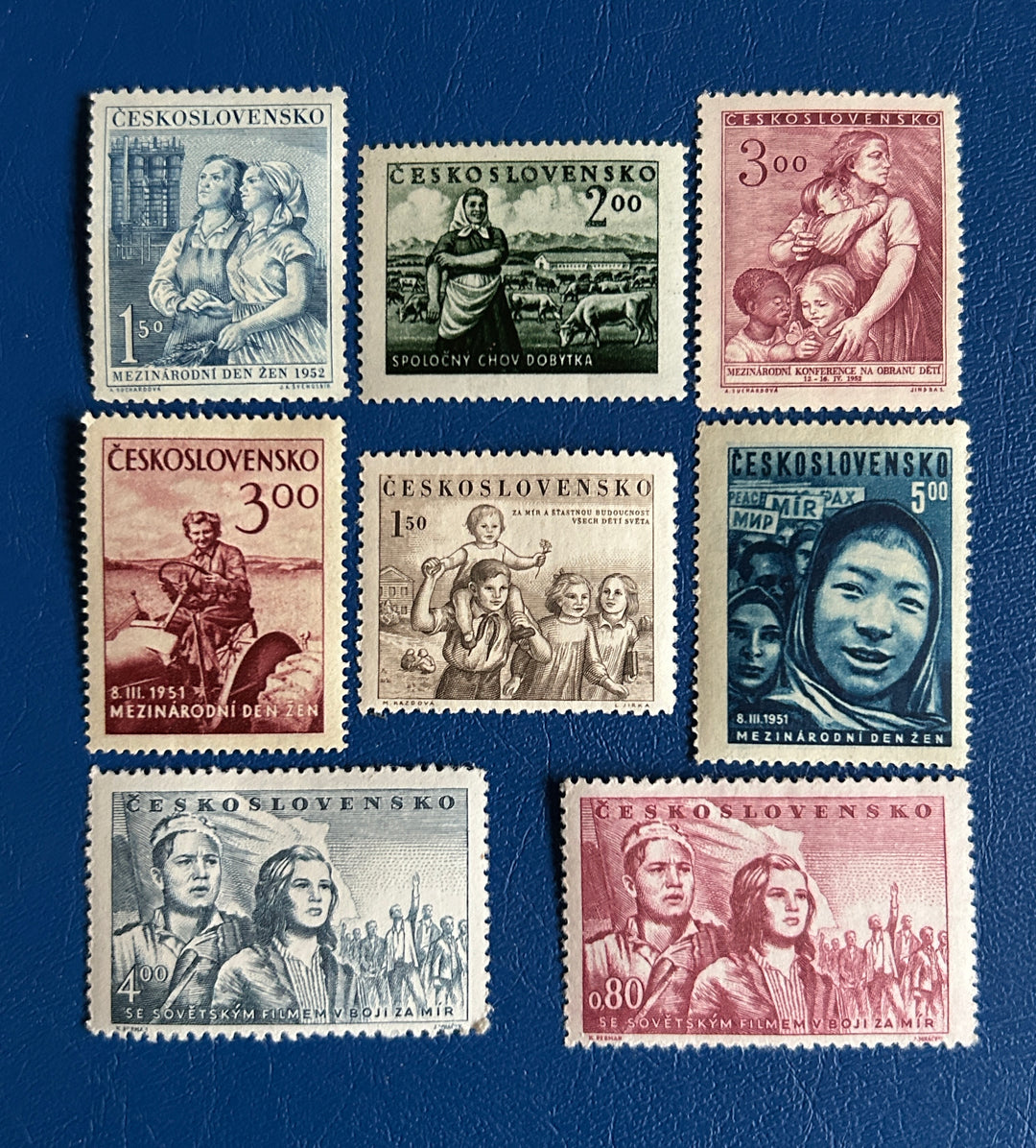 Czechoslovakia -1951-52 -Women & Children - MNH** (one hinged)