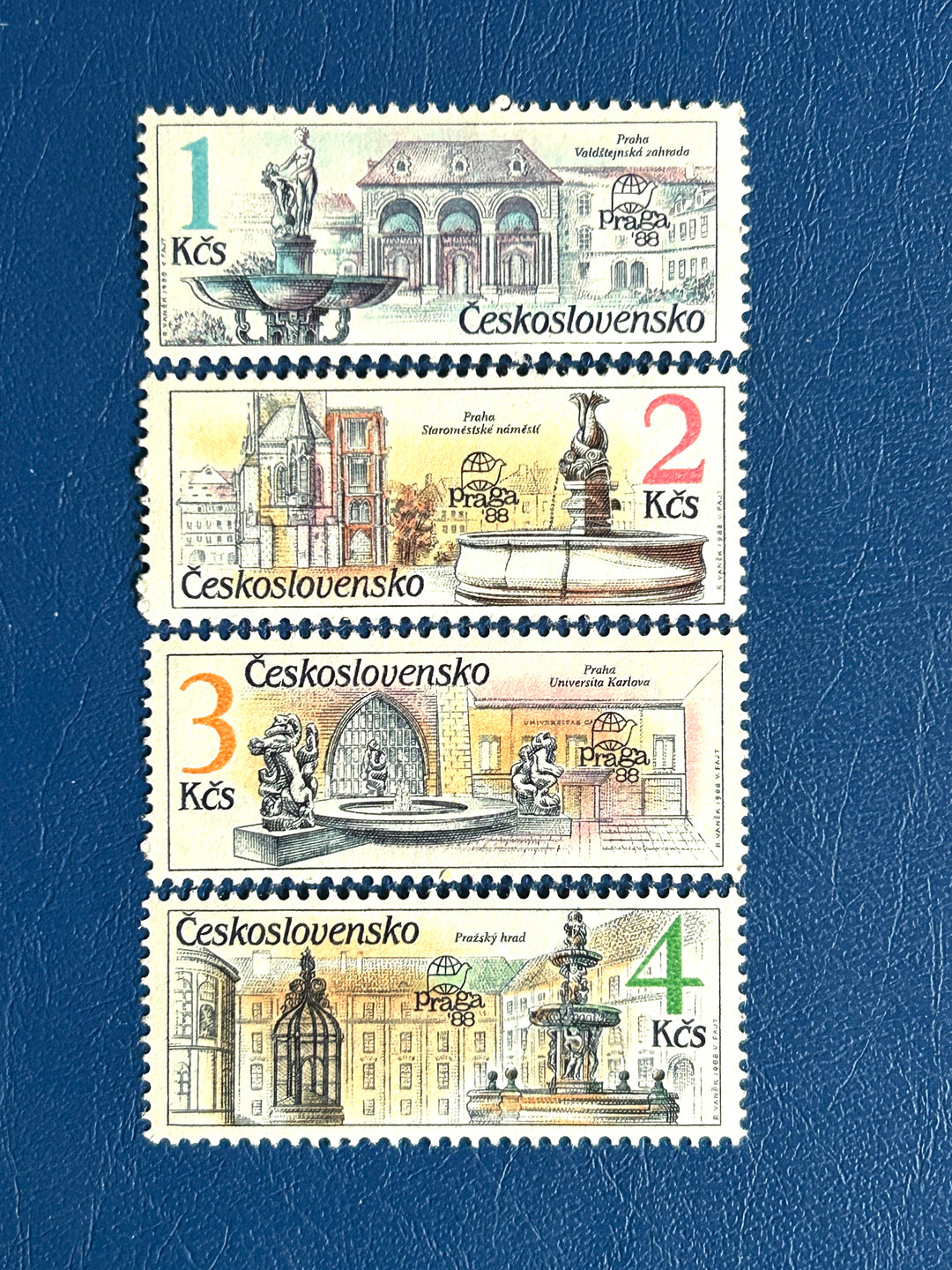 Czechoslovakia -1988 - Prague Fountains - MNH**