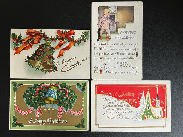 Christmas Postcard Lot - Vintage/Antique Postcards - 1900-1930
