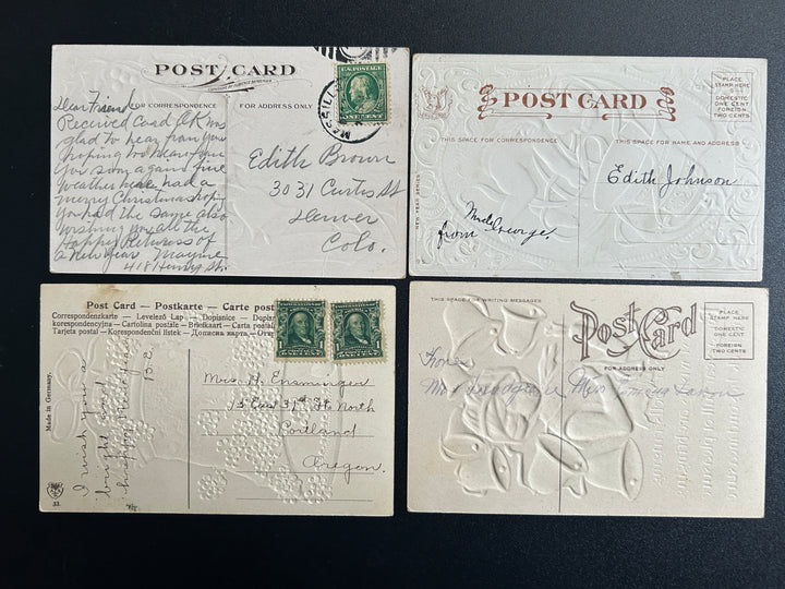 New Year’s Postcard Lot - Vintage/Antique Postcards - 1910-1930
