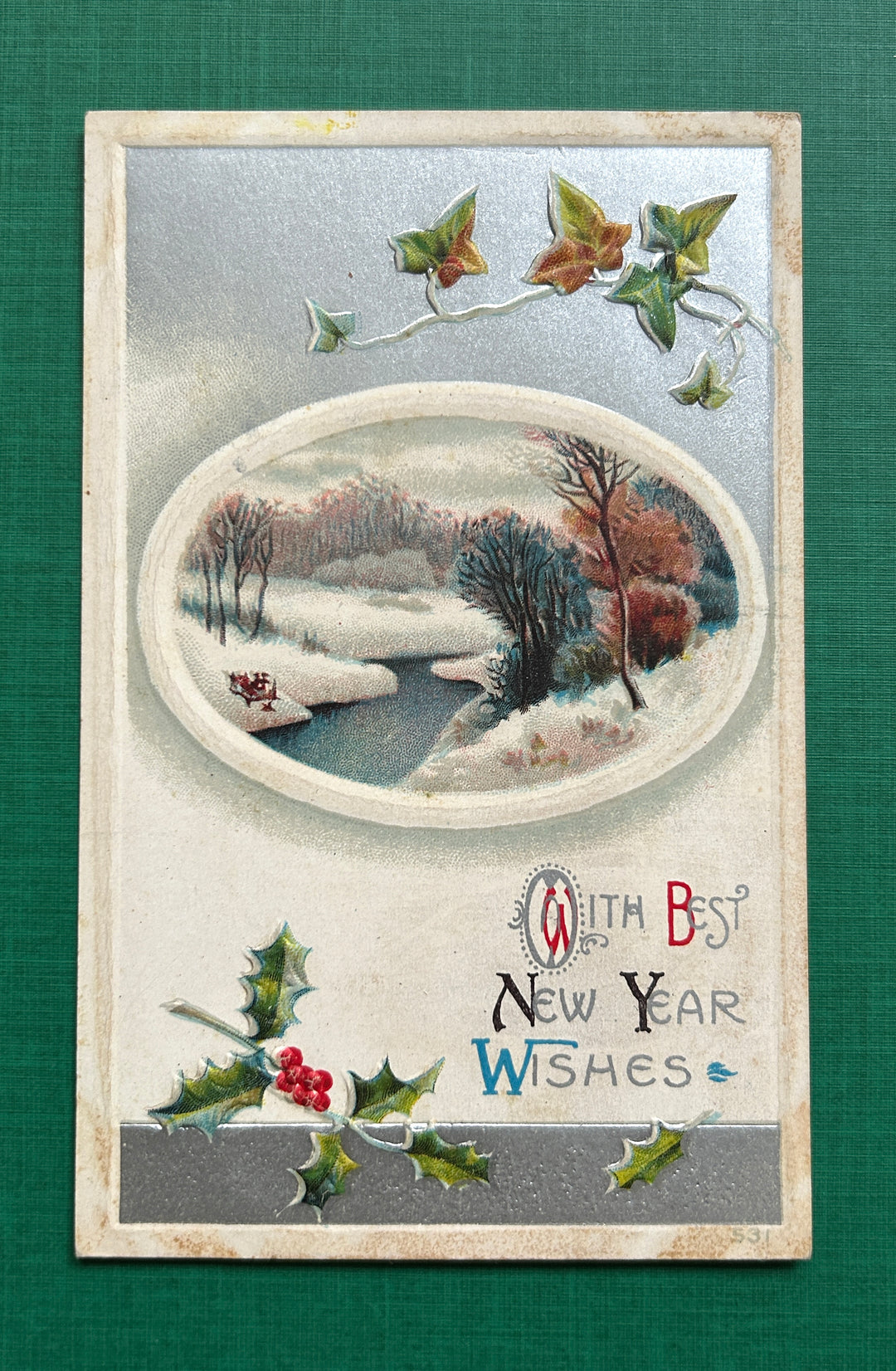 New Year’s Postcard Unused - Vintage/Antique Postcard