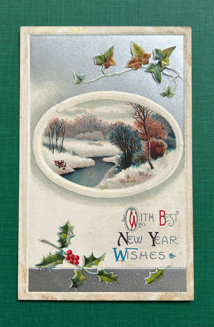 New Year’s Postcard Unused - Vintage/Antique Postcard