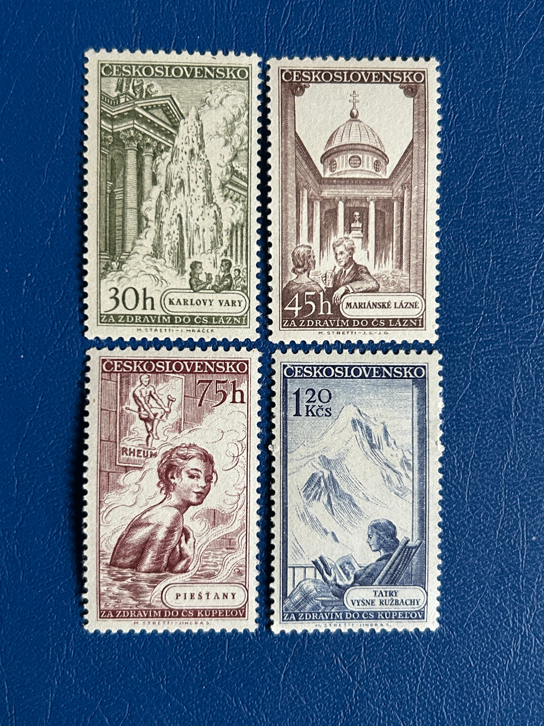 Czechoslovakia -1956 - Czech Spas - MNH**