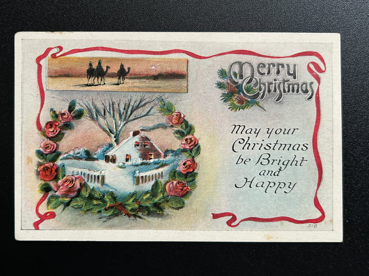 Christmas Postcard Unused - Vintage/Antique Postcard