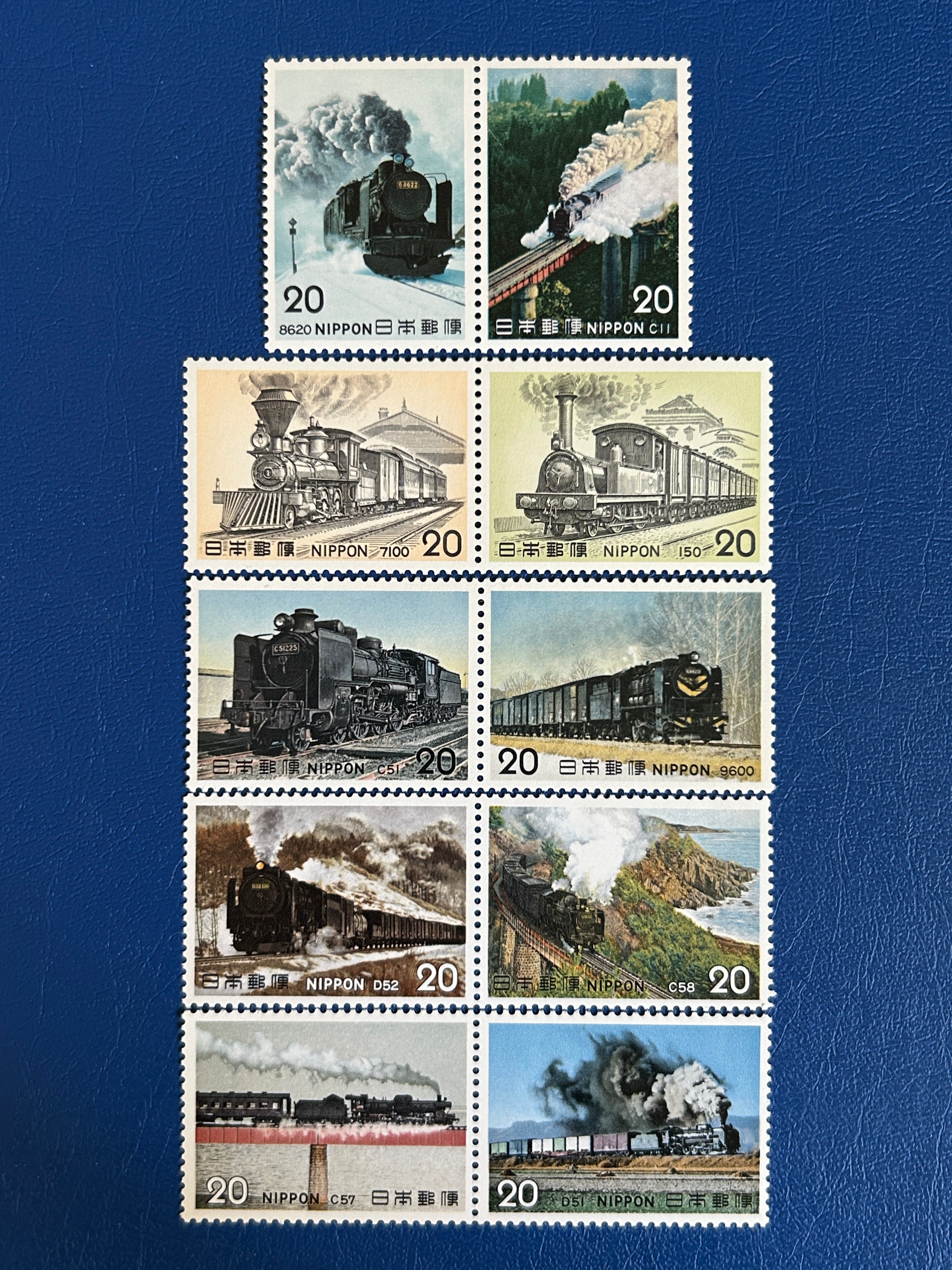 Post Stamp Ridge Japan- Original Vintage Postage Stamps- 1977 - Nature Conservation ...