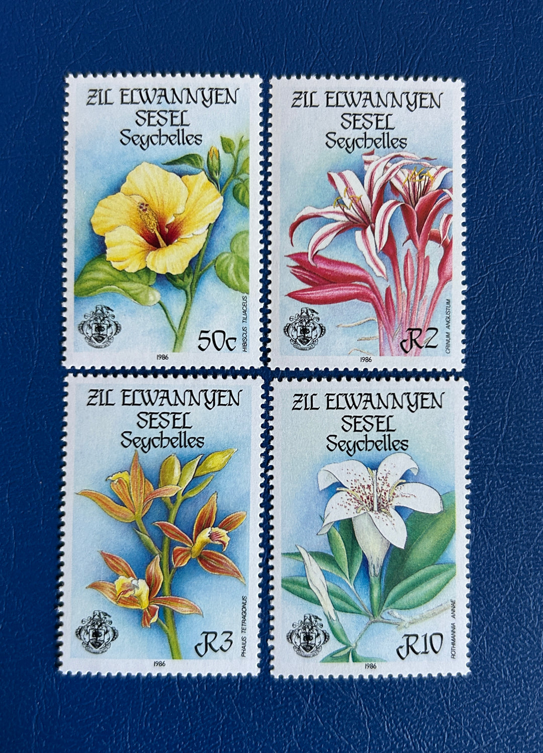 Seychelles - 1986 - Flowers - MNH**
