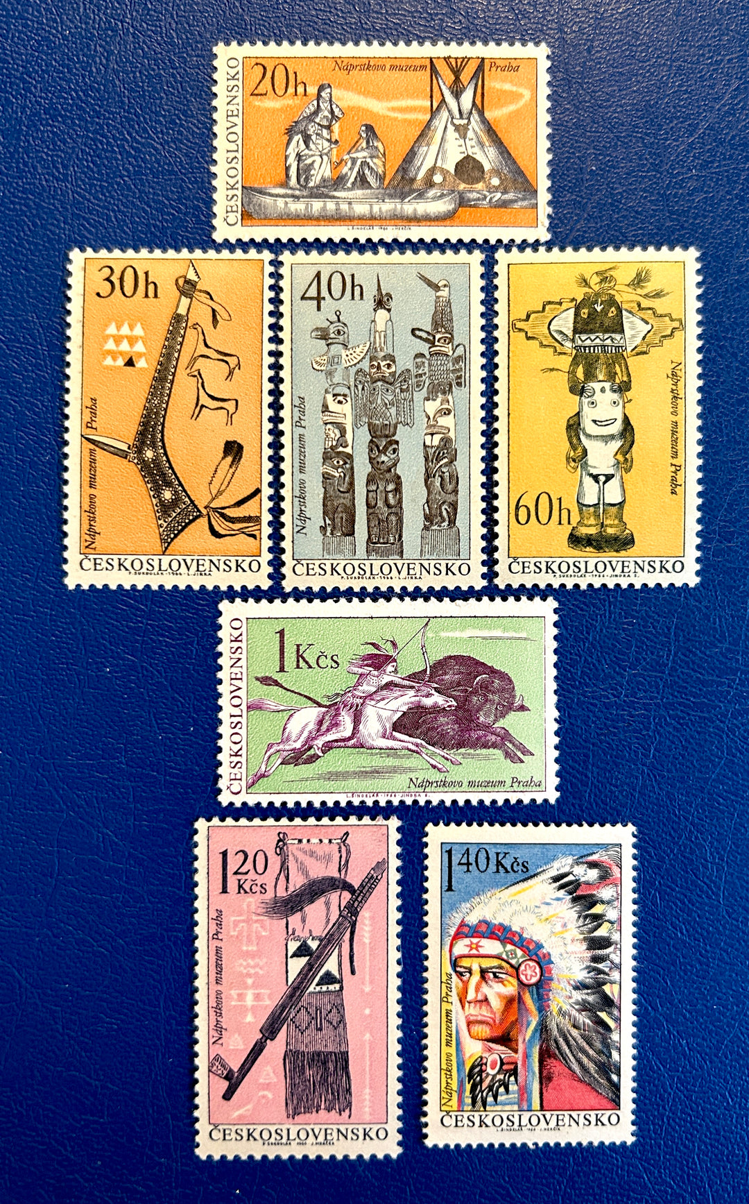 Czechoslovakia -1966 - Native Americans - MNH**