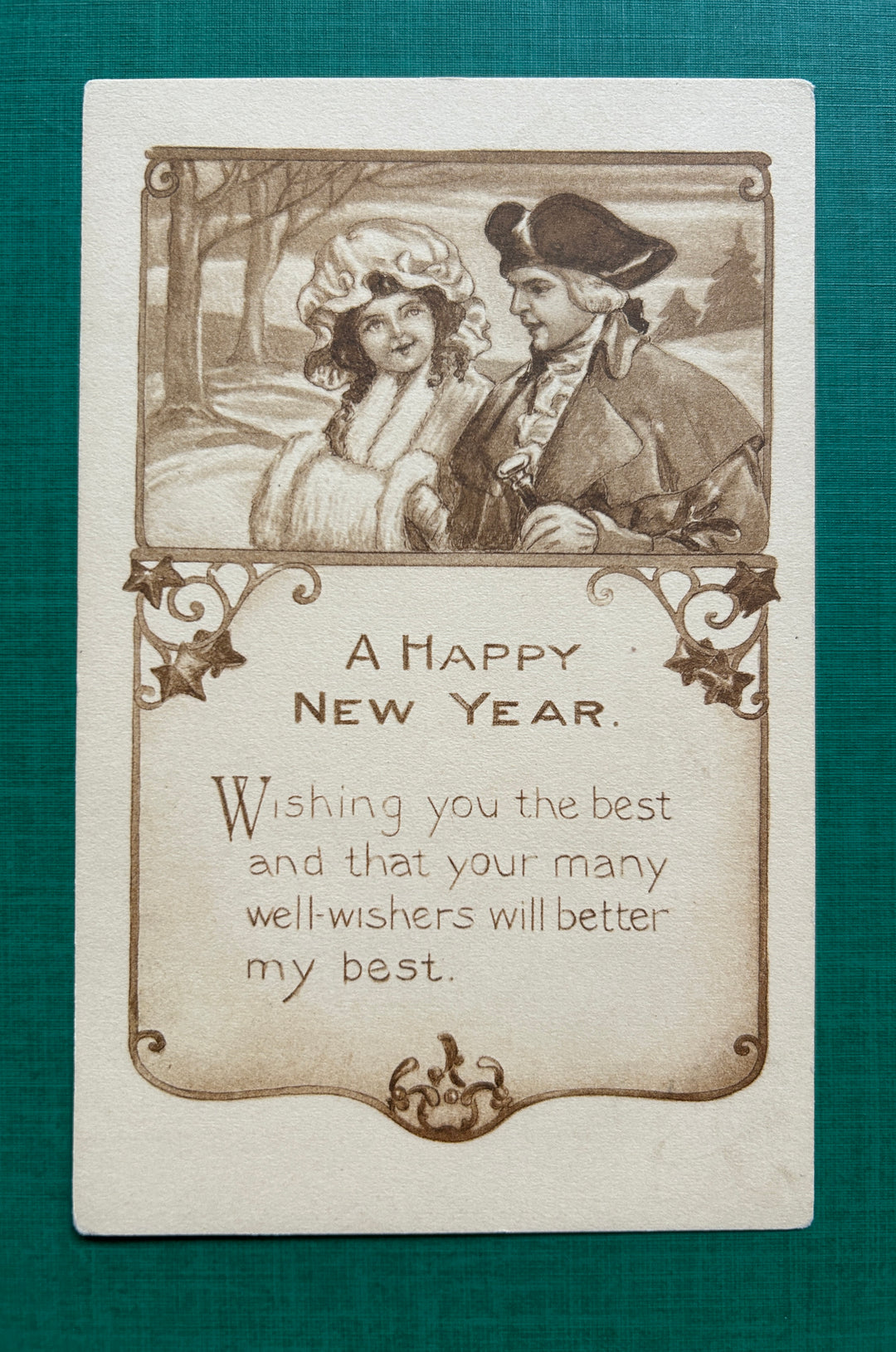 New Year’s Postcard Unused - Vintage/Antique Postcard