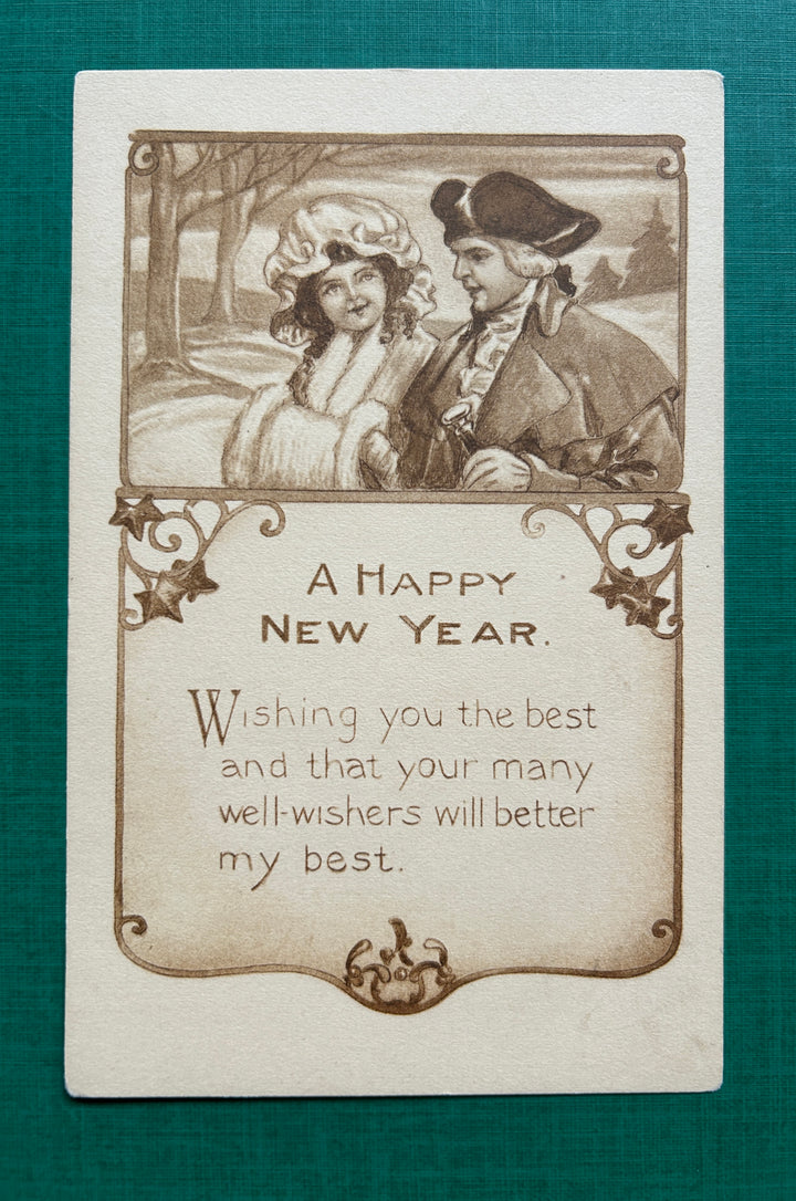 New Year’s Postcard Unused - Vintage/Antique Postcard