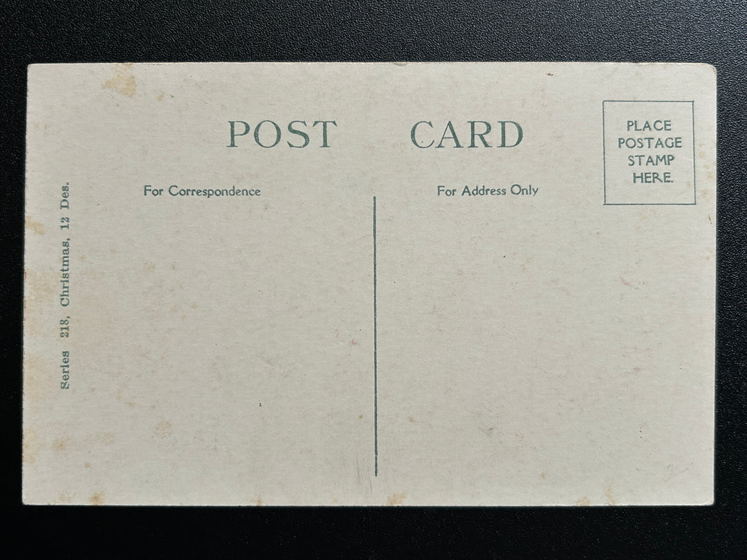Christmas Postcard Unused - Vintage/Antique Postcard