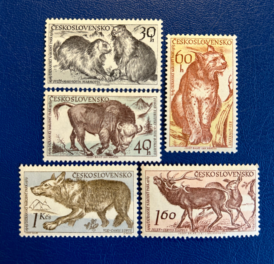 Czechoslovakia -1959 - Tatra National Park Wildlife - MNH**