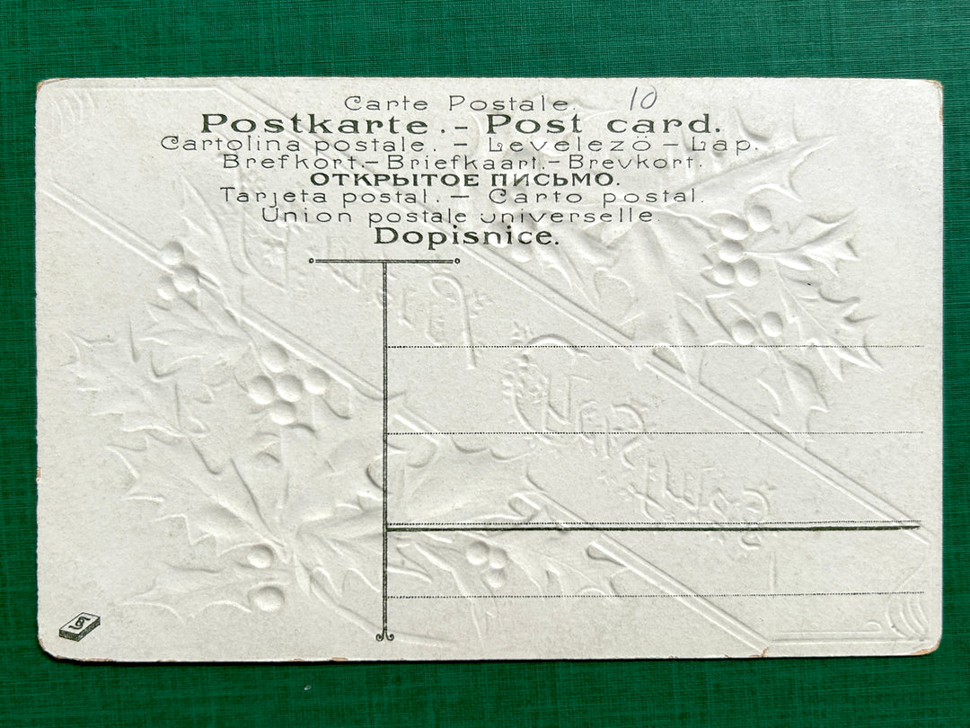 Christmas Postcard Unused - Vintage/Antique Postcard