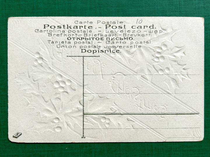 Christmas Postcard Unused - Vintage/Antique Postcard