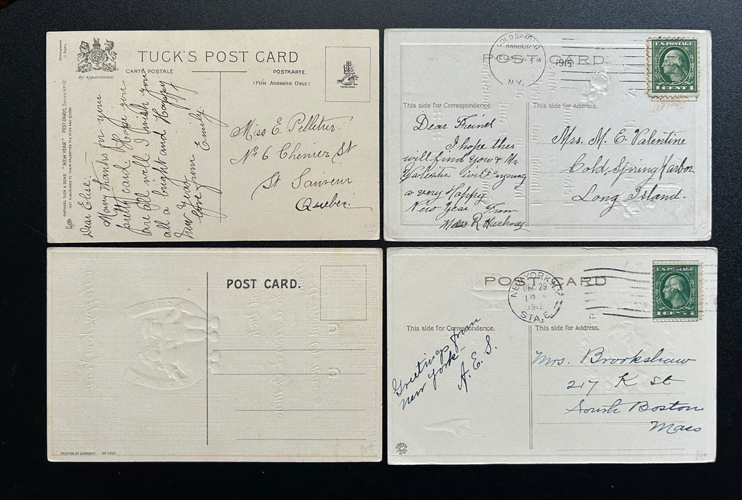 New Year’s Postcard Lot - Vintage/Antique Postcards - 1910-1920