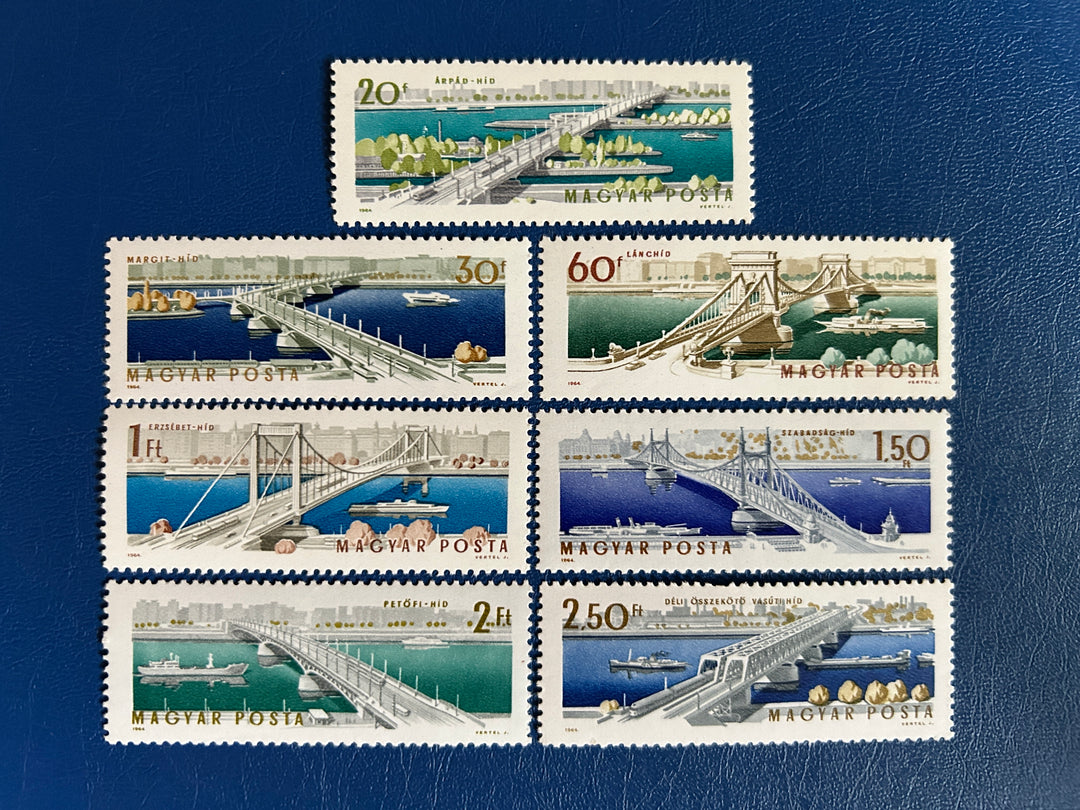 Hungary - 1964 - Danube Bridges (Budapest) - MNH**