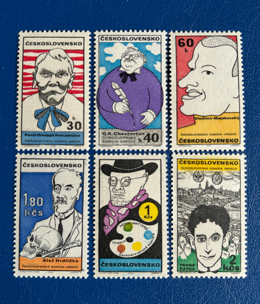 Czechoslovakia -1969 -World Cultural Figures - MNH**