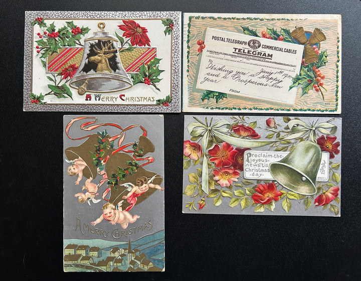 Christmas/New Year Postcard Lot - Vintage/Antique Postcards - 1900-1930