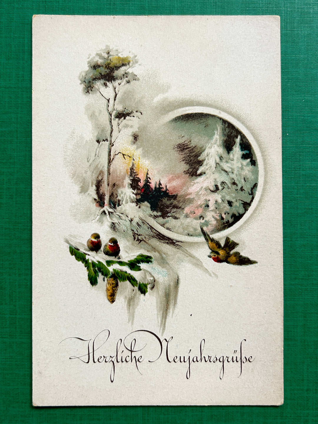 New Year’s Postcard Unused German - Vintage/Antique Postcard
