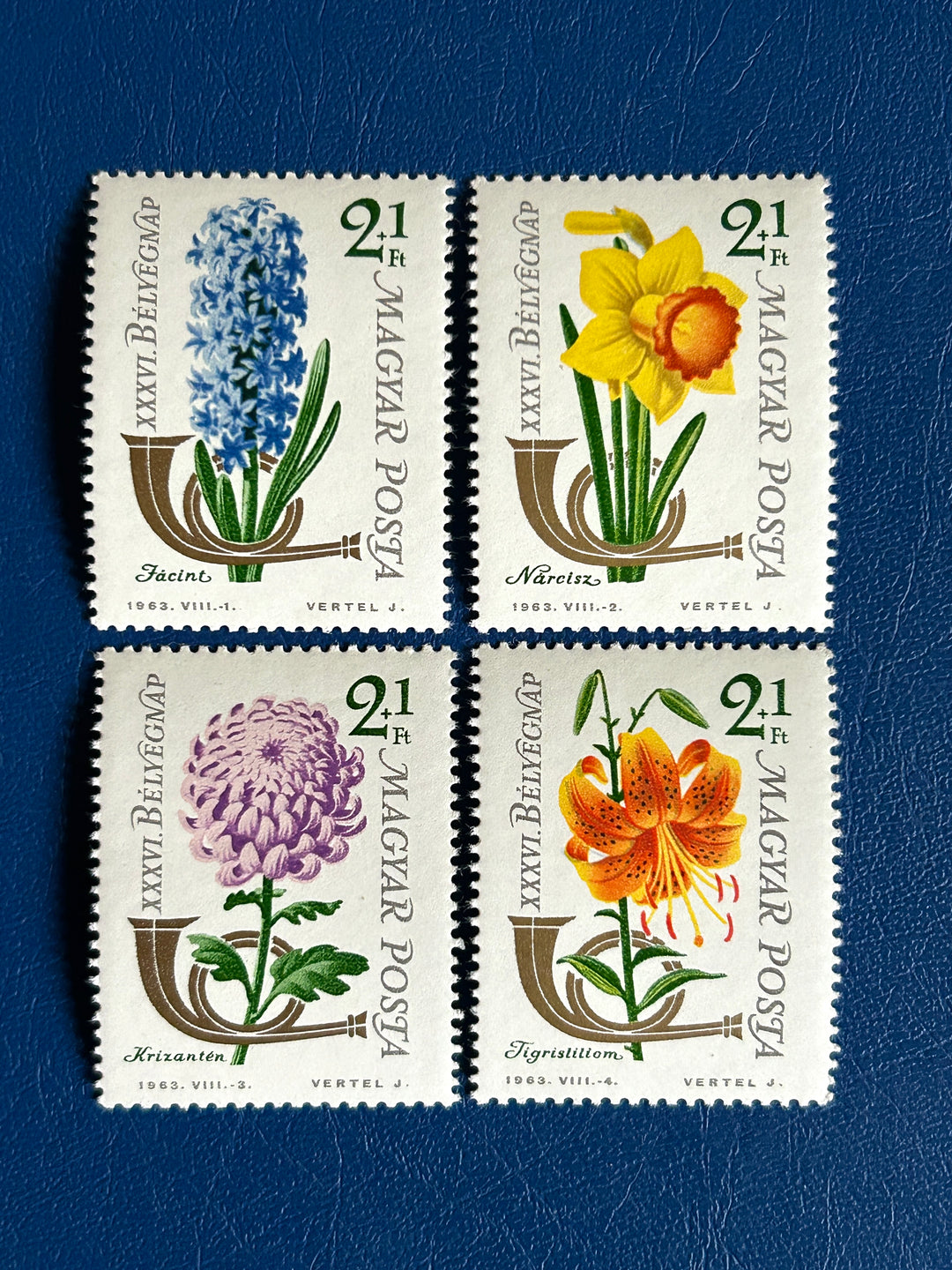 Hungary - 1963 - Stamp Day (Flowers) large format - MNH**