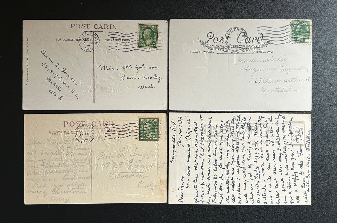 Christmas Postcard Lot - Vintage/Antique Postcards - 1900-1930