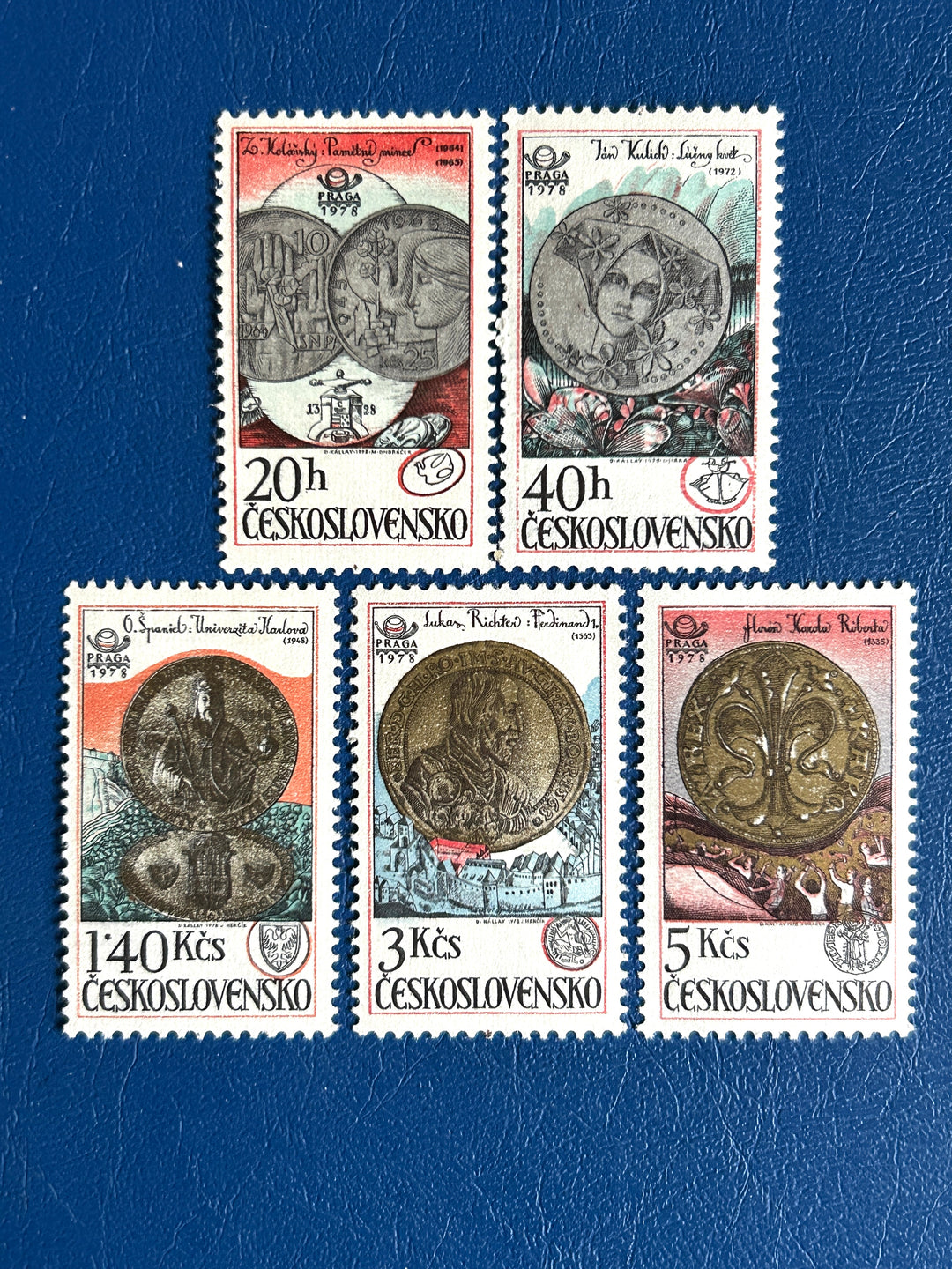 Czechoslovakia -1978 - Medals & Coins/ Philatelic Ex - MNH**
