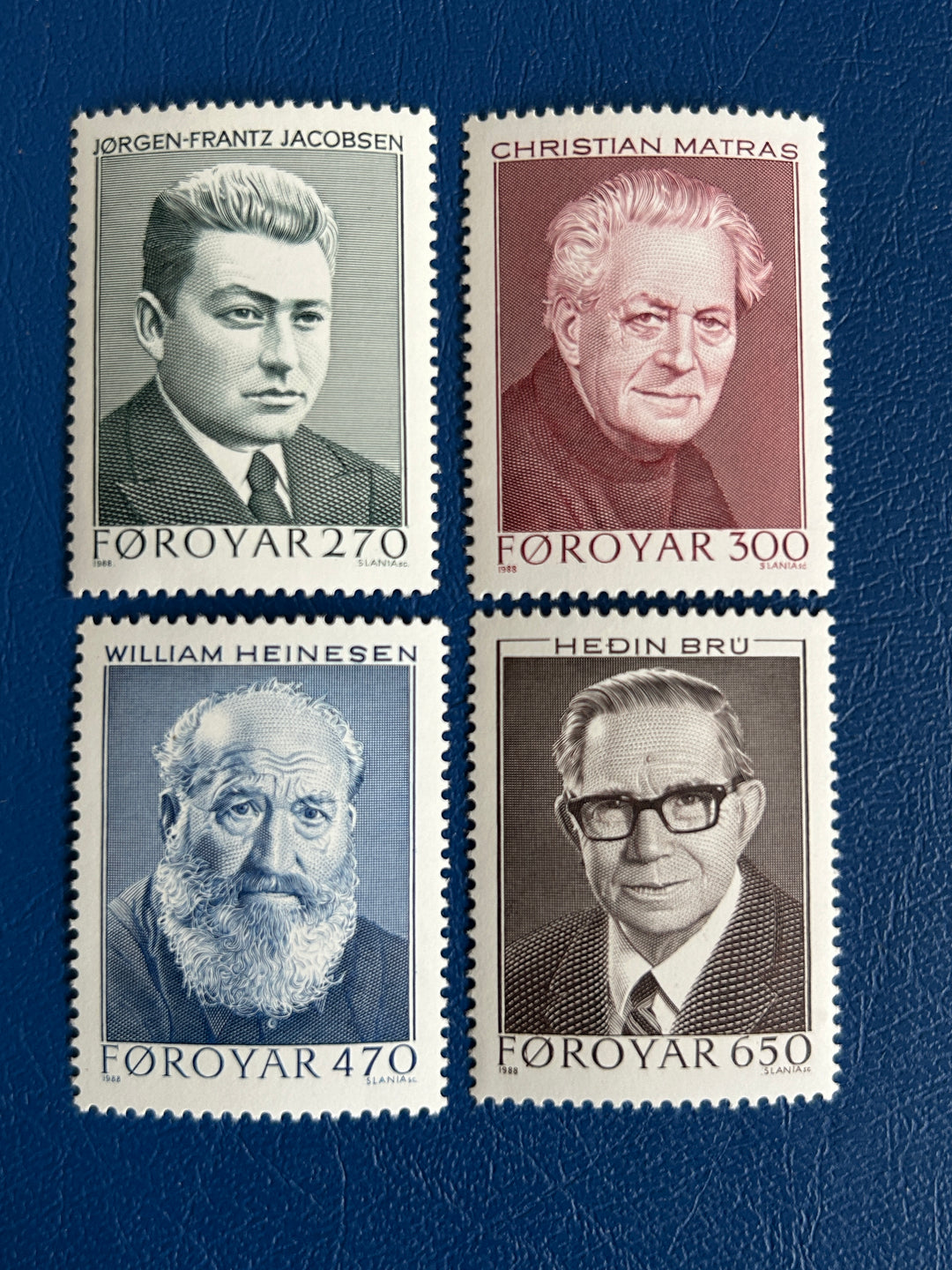 Faroe Islands - 1988 - Writers - MNH**