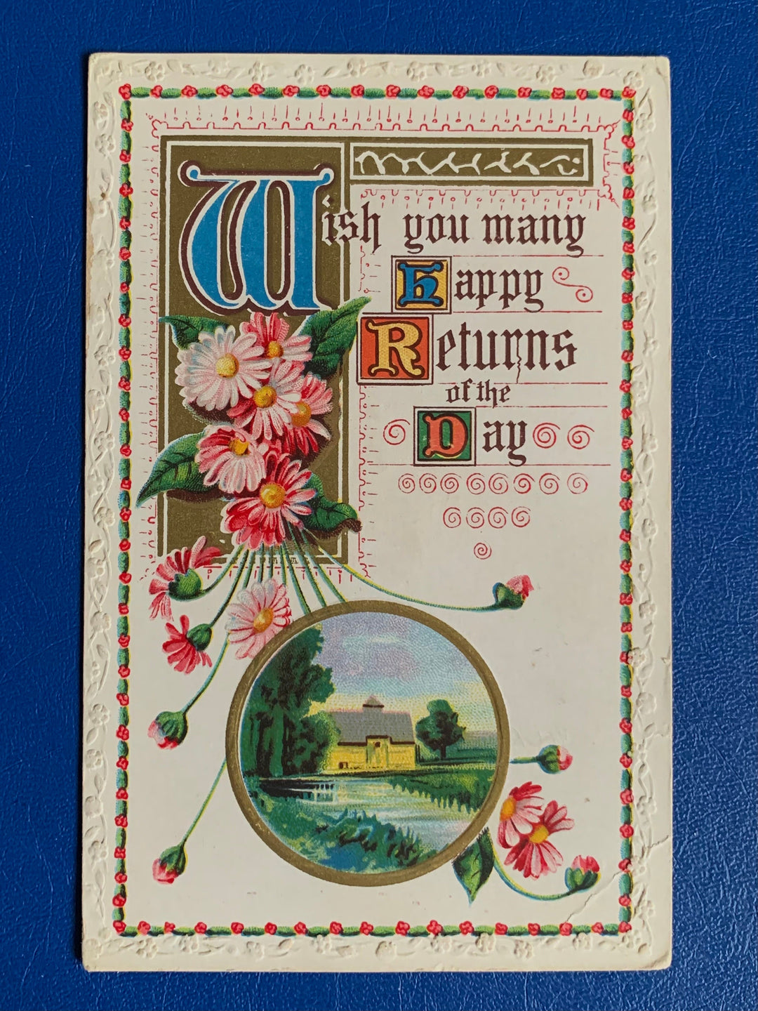 Vintage/Antique Birthday Greeting Male Postcard - Unused - 1920s