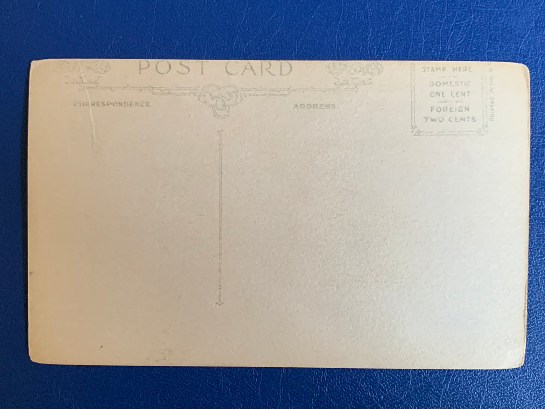 Vintage/Antiqur Birthday Postcard - Unused - Floral and Windmill Scene