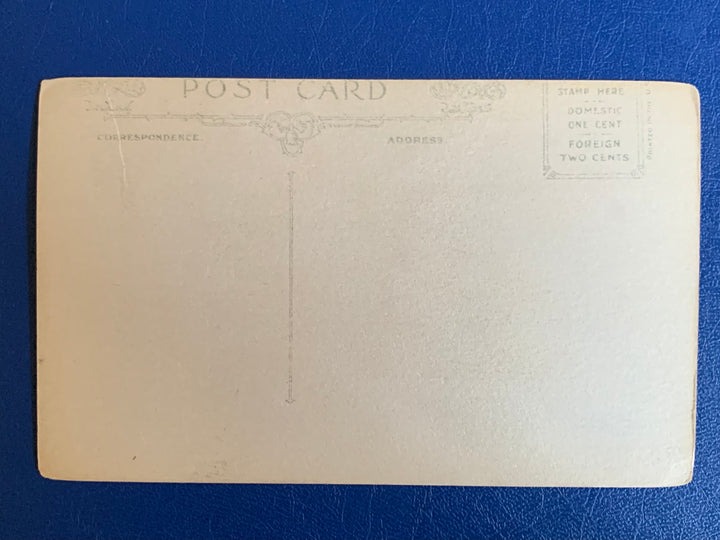 Vintage/Antiqur Birthday Postcard - Unused - Floral and Windmill Scene