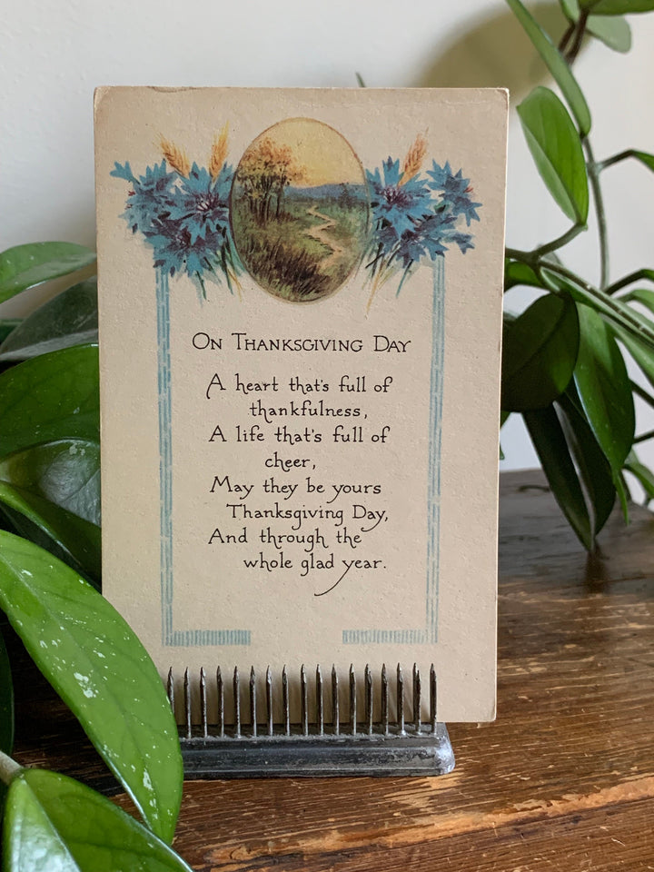Vintage/Antique Thanksgiving Unused Postcard - Fall, Thanksgiving - for decor, crafting, collecting
