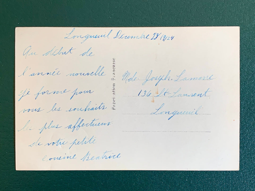 Vintage/Antique New Year’s Postcard - Nostalgia New Year Romantic Card - for the collector, crafter, scrapbooker, or gift