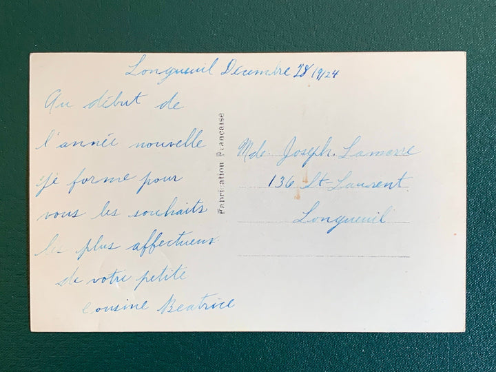 Vintage/Antique New Year’s Postcard - Nostalgia New Year Romantic Card - for the collector, crafter, scrapbooker, or gift