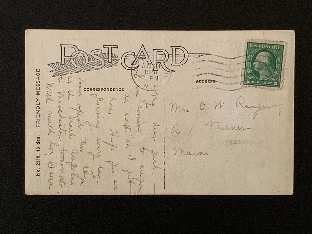 Vintage/Antique 1920 Greeting Postcard - Friendship - for gifting, collecting, crafting or decor