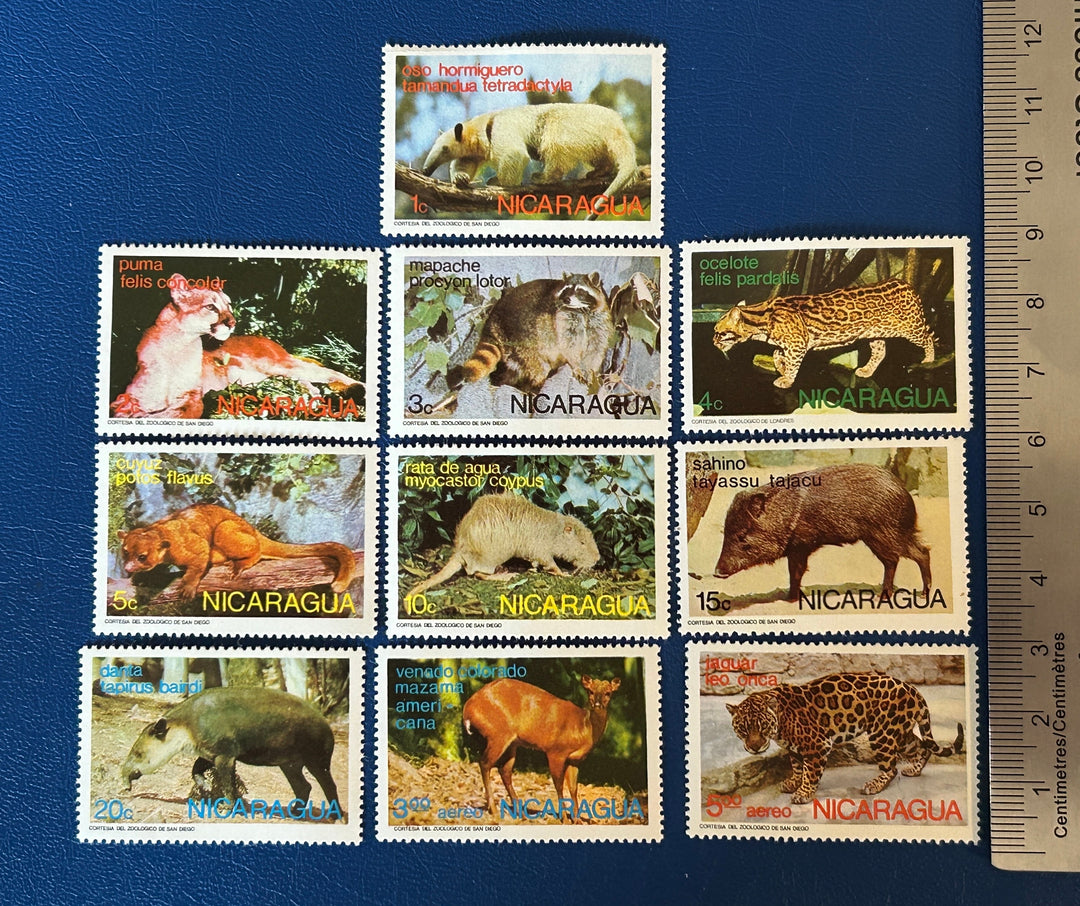 Nicaragua - Original Vintage Postage Stamps- 1974 Fauna - for the collector, artist or crafter