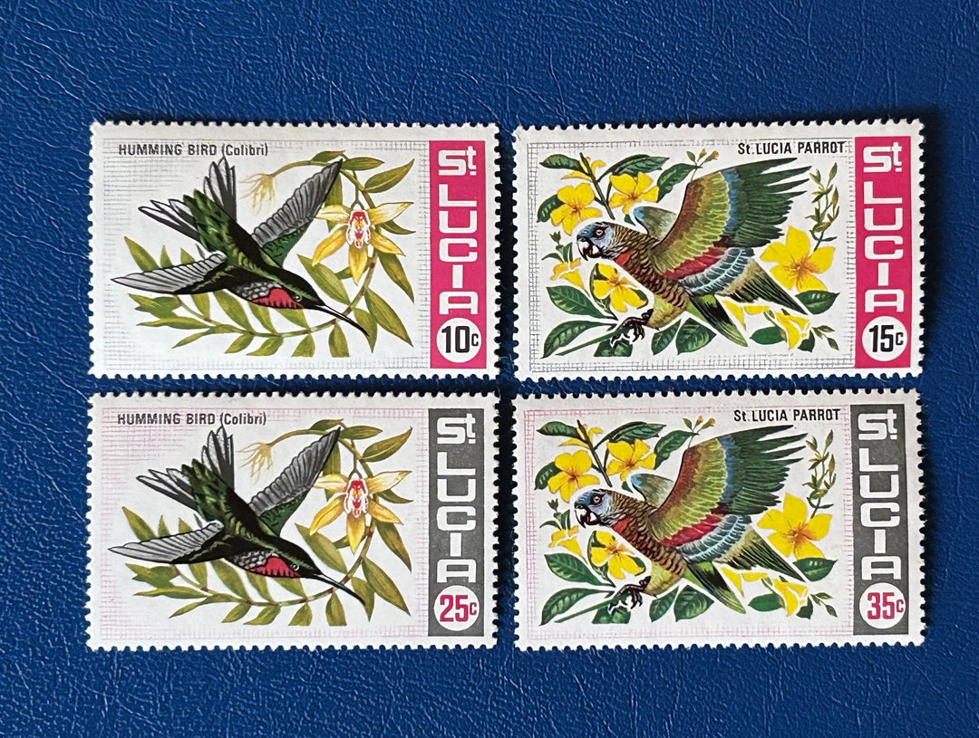 St Lucia - Original Vintage Postage Stamps - 1969 - Birds - for the collector, artist or crafter