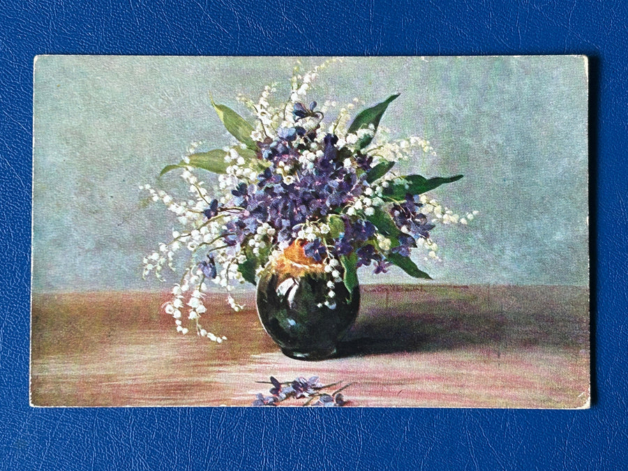 Vintage/Antique Greeting Postcard - Early 1900s made in Germany - unused floral ephemera collectable - scrapbooks, journals, decor