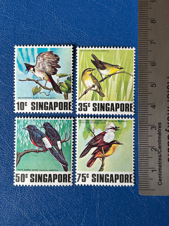 Singapore - Original Vintage Postage Stamps- 1978 - Birds - for the collector, artist or collector