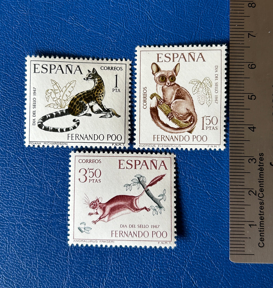 Spanish Fernando Po -Original Vintage Postage - 1967 - Stamp Day ...