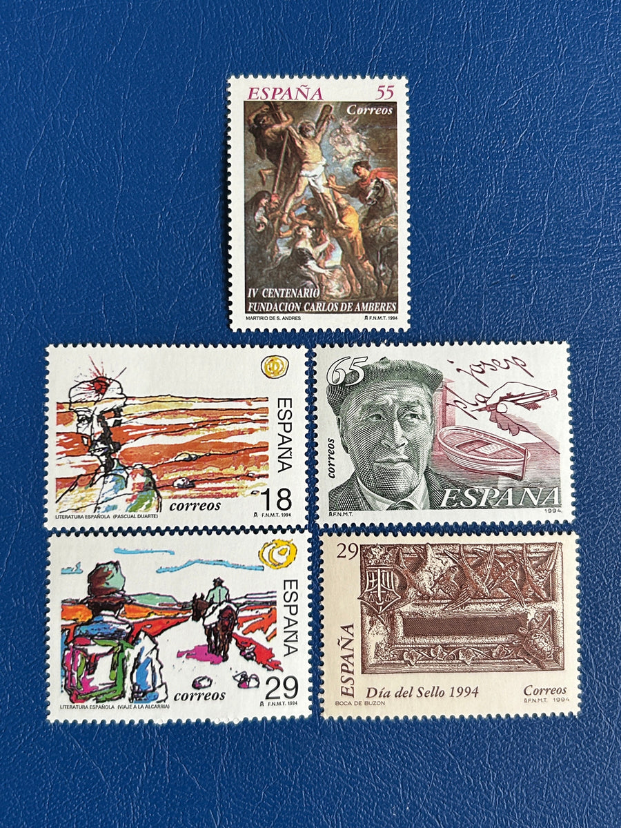 Spain - Original Vintage Postage Stamps- 1994 - Art Stamps - for the collector, artist or crafter