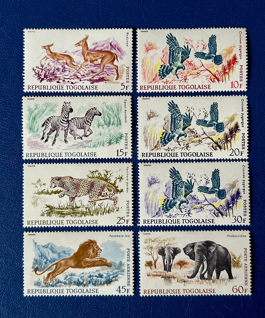 Togo - Original Vintage Postage Stamps- 1967 - Fauna - for the collector, artist or crafter