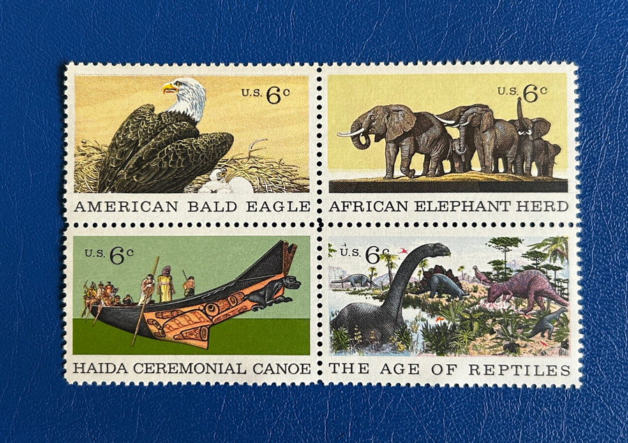 USA - Original Vintage Postage Stamps - 1970 - Natural History Issue - for the collector, artist or crafter