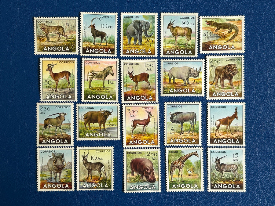 Angola - Original Vintage Postage Stamps- 1953 - Wild Animals - for the collector, artist or crafter