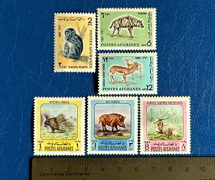 Afghanistan - Original Vintage Postage Stamps- 1967/69 - Fauna - for the collector, artist or crafter