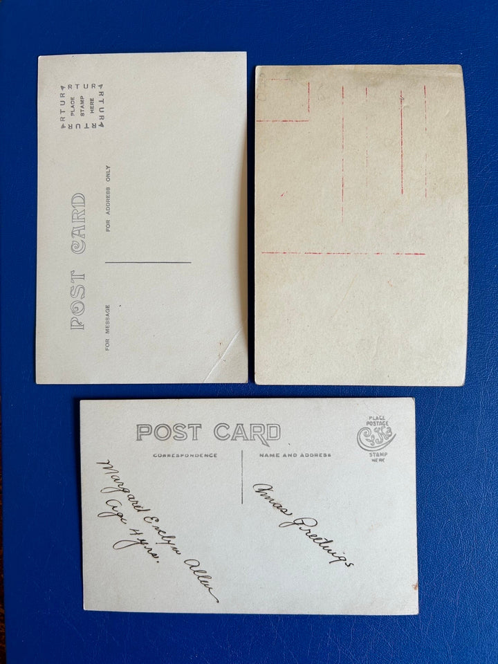 Antique Picture Postcard - Black and White Photo postcards of Children - Early 1900s - Children - scrapbooks, journals, crafting