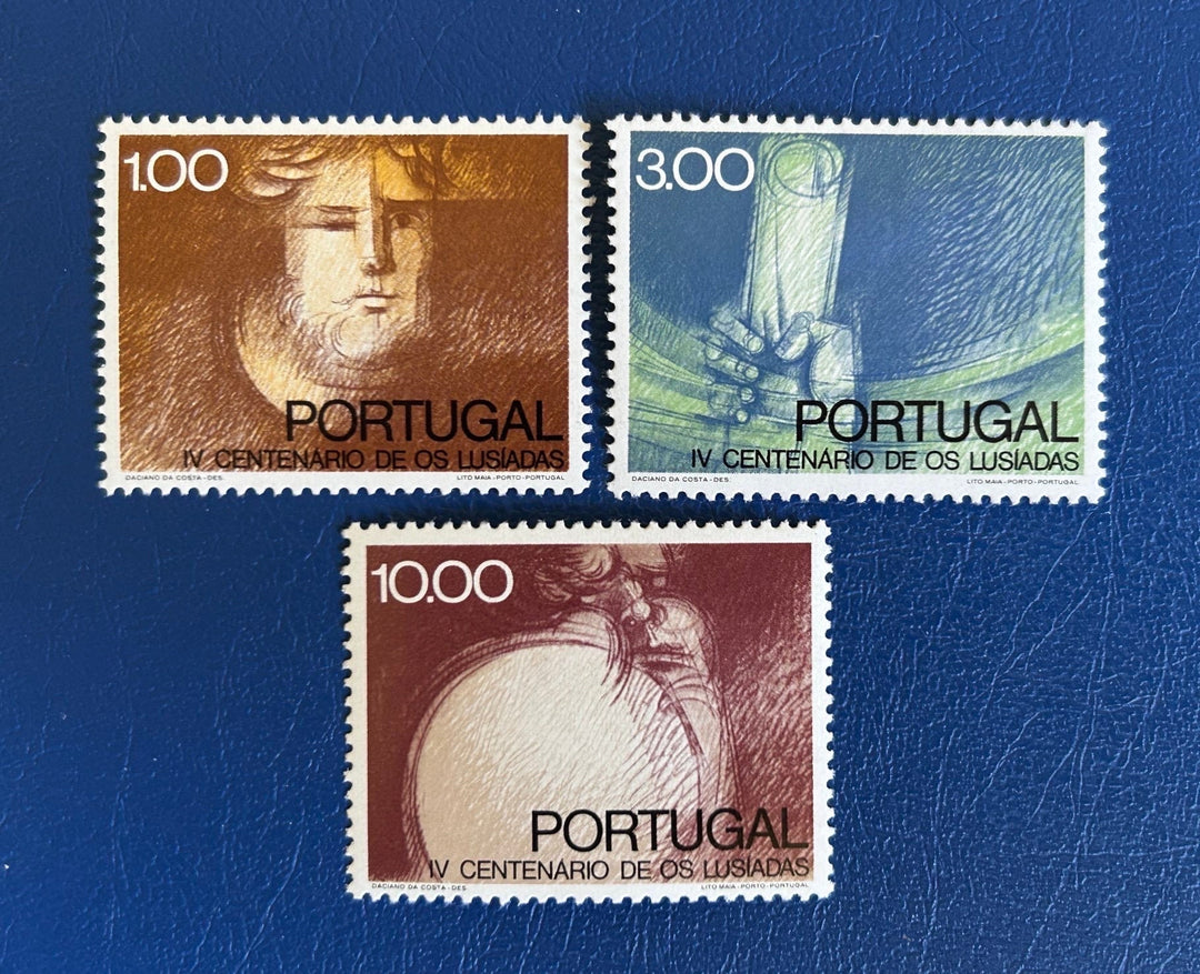 Portugal - Original Vintage Postage Stamps- 1972 - Centenary The Lusiads - for the collector, artist or crafter