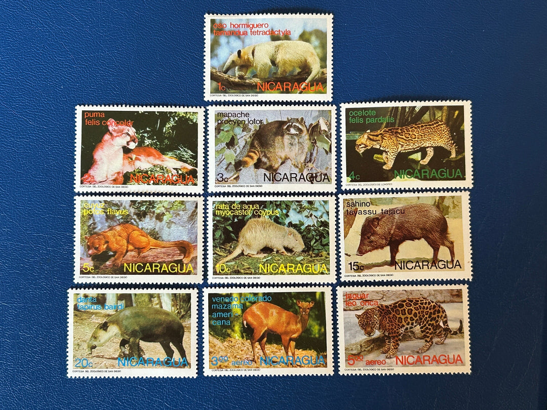 Nicaragua - Original Vintage Postage Stamps- 1974 Fauna - for the collector, artist or crafter