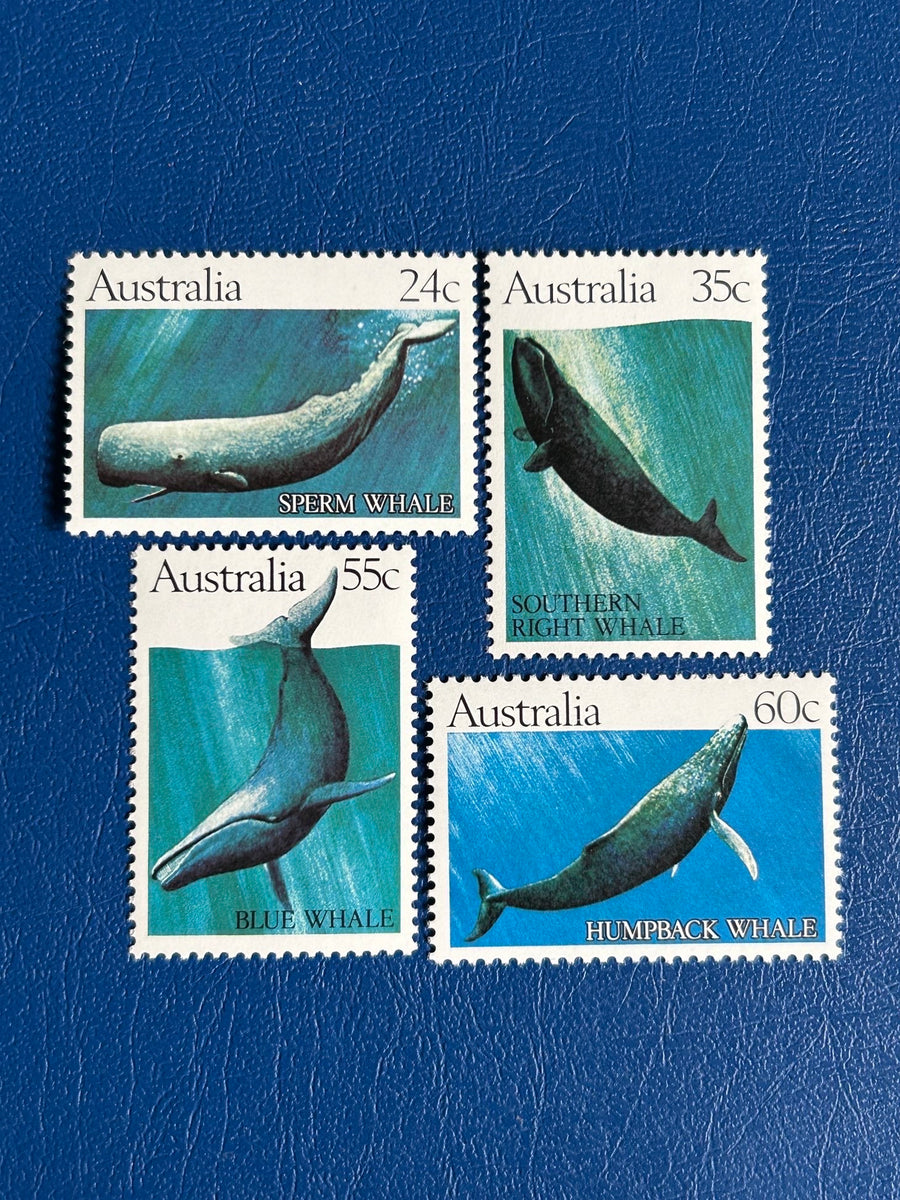 Australia - Original Vintage Postage Stamps - 1982 - Whale - for the collector, artist or crafter