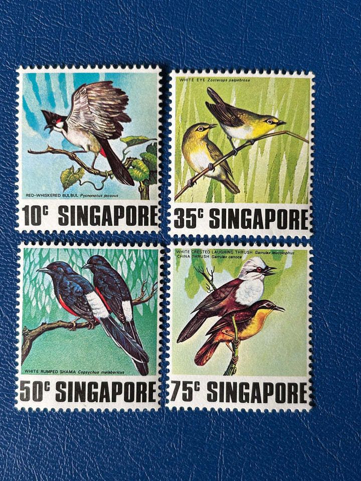 Singapore - Original Vintage Postage Stamps- 1978 - Birds - for the collector, artist or collector